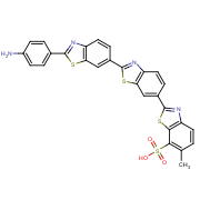 2''-(4-aminophenyl)-6-methyl-2,6':2',6''-ter-1,3-benzothiazole-7-sulfonic acid