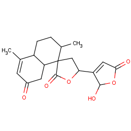 5'-(2-hydroxy-5-oxo-2h-furan-3-yl)-4,7-dimethylspiro[1,4a,5,6,7,8a-hexahydronaphthalene-8,3'-oxolane]-2,2'-dione