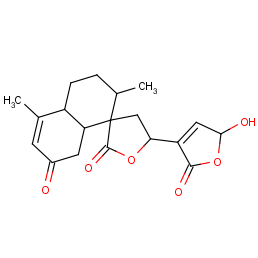 5'-(2-hydroxy-5-oxo-2h-furan-4-yl)-4,7-dimethylspiro[1,4a,5,6,7,8a-hexahydronaphthalene-8,3'-oxolane]-2,2'-dione