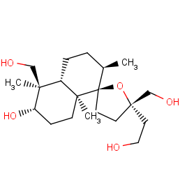 5'-(2-hydroxyethyl)-1,5'-bis(hydroxymethyl)-1,4a,6-trimethylspiro[3,4,6,7,8,8a-hexahydro-2h-naphthalene-5,2'-oxolane]-2-ol