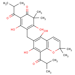 4-[(5,7-dihydroxy-8-isobutyryl-2,2-dimethyl-2h-chromen-6-yl)methy L]-3,5-dihydroxy-2-isobutyryl-6,6-dimethyl-2,4-cyclohexadien-1-on E
