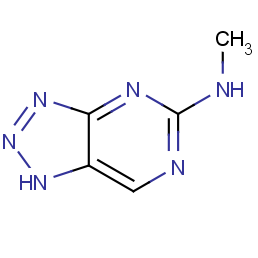 v-triazolo[4,5-d]pyrimidine, 5-methylamino-