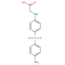 2-[4-(4-aminophenyl)sulfonylanilino]acetic Acid