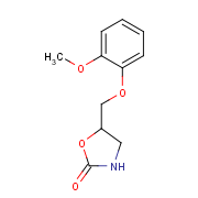 5-[(2-methoxyphenoxy)methyl]-1,3-oxazolidin-2-one