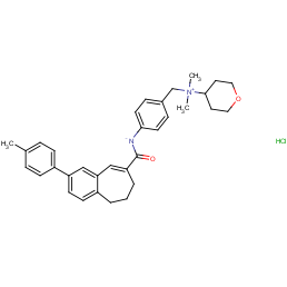 N,n-dimethyl-n-[4-({[2-(4-methylphenyl)-6,7-dihydro-5h-benzo[7]an Nulen-8-yl]carbonyl}amino)benzyl]tetrahydro-2h-pyran-4-aminium Ch Loride