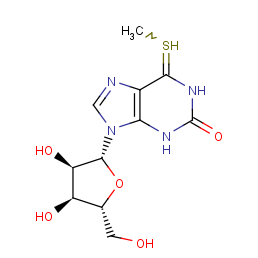 xanthosine, 6-S-methyl-6-thio-