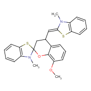 8'-methoxy-3-methyl-4'-[(Z)-(3-methyl-1,3-benzothiazol-2(3H)-ylidene)methyl]-3',4'-dihydro-3H-spiro[1,3-benzothiazole-2,2'-chromene]